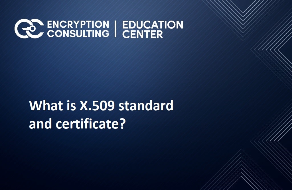 What is X.509 standard and certificate?