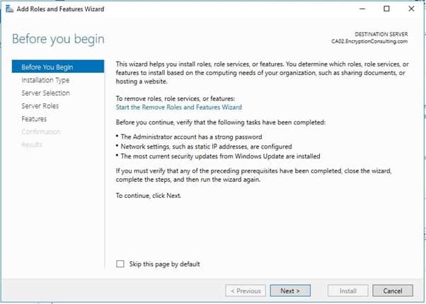 Install Subordinate Issuing CA