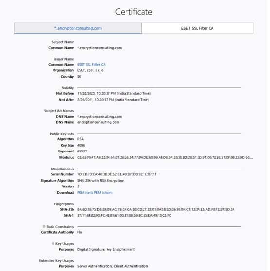 Certificate Manager Tool