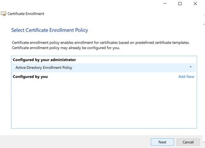 Subject Alternative Name - Certificate Enrollment Policy