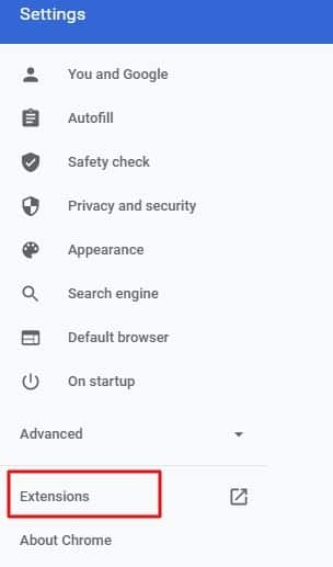 Chrome Settings