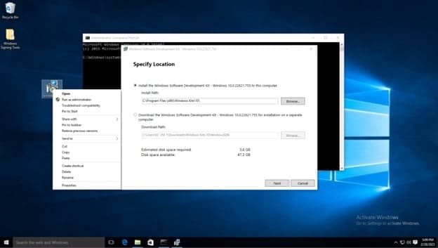 Windows SDK Signing Tools for Desktop Apps