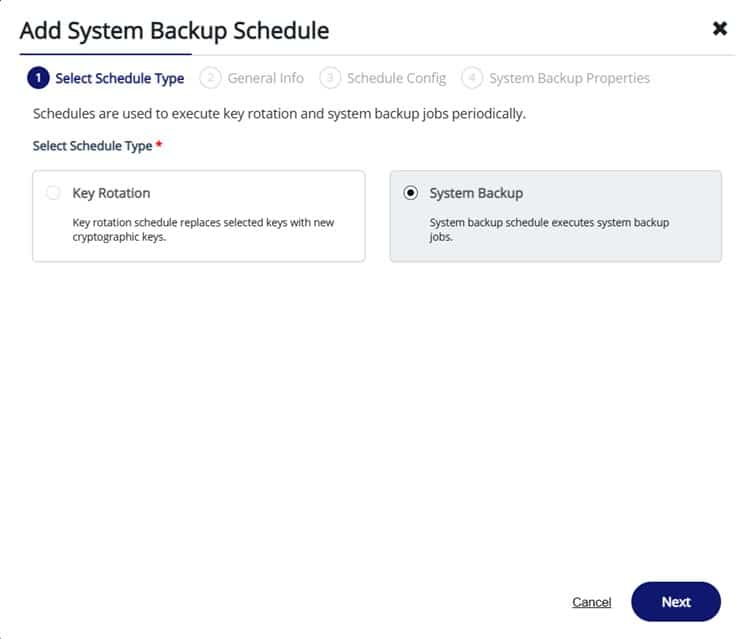 System Backup Schedule