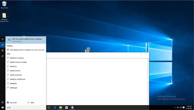 windows control panel