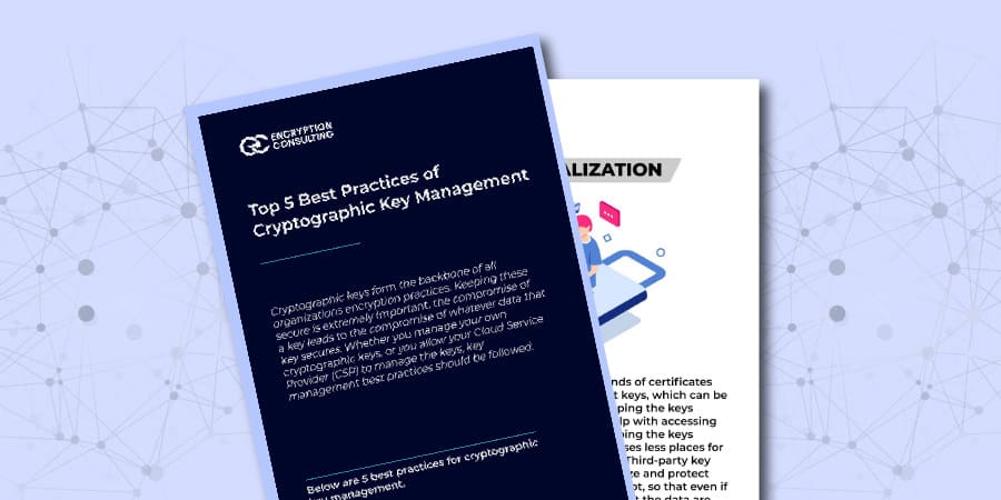 Top 5 Best Practices of Cryptographic Key Management