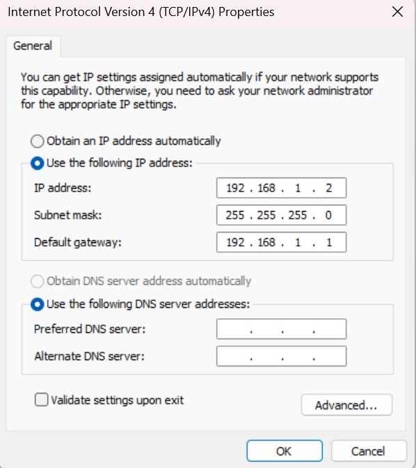 Step 6 of setuping IP Address on your PC