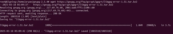 Install libgpg-error