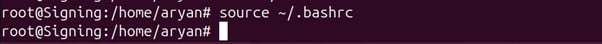 Reload env variable