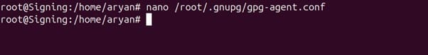 Create a gpg-agent.conf file