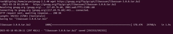 Install libassuan