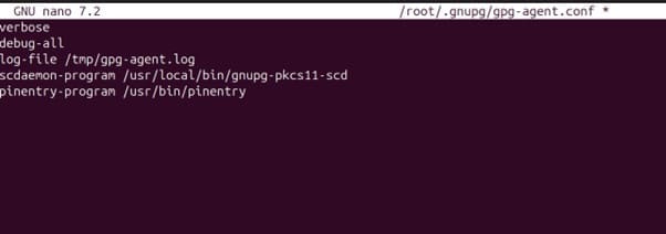 Modify and configure the file.