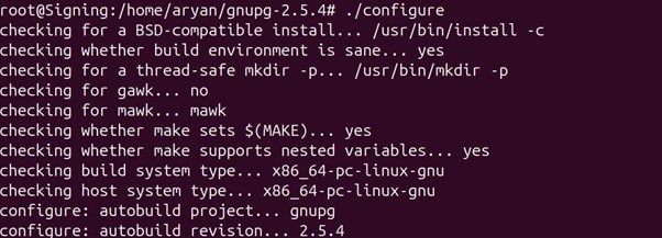 Run config file from gnupg