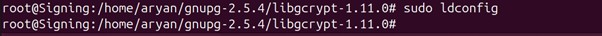 Update linker cache command