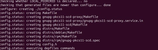 check output command