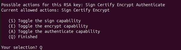 confirm the permissions