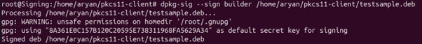 dpkg-sig Signing Command