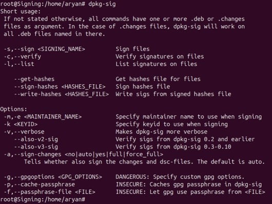 dpkg-sig has installed