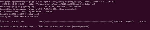 install libksba