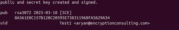 key successfully get imported into GPG2