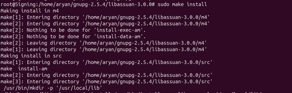 libassuan install package