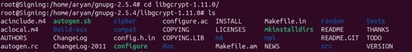 libgcrypt Directory