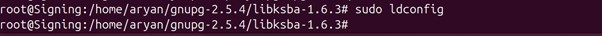 libksba update linker cache