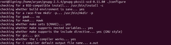 run configure file