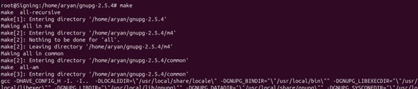 run make command